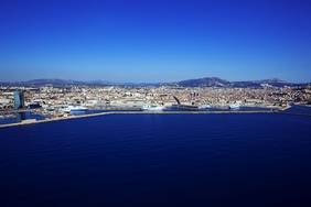 Vue arienne, Grand Port Maritime de Marseille, Zone Euromditerrane, 2me arrondissement, Marseille, Bouches du Rhne (13), France