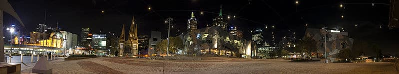 Fed Square viewed at Night