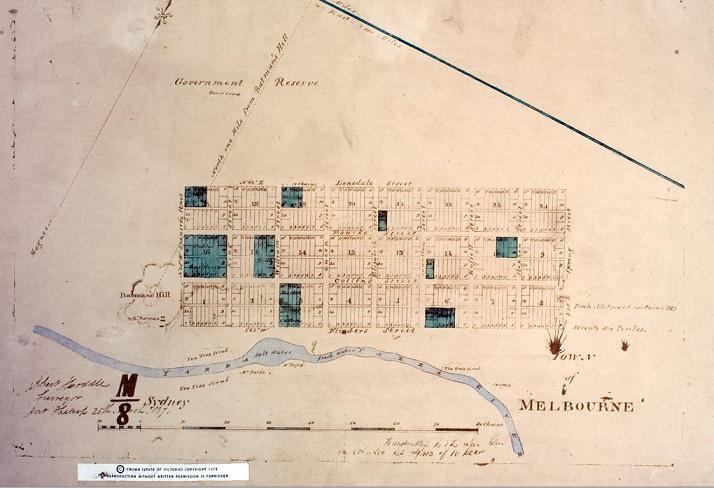 Hoddle Grid Plan 1837