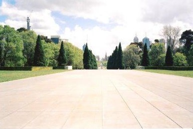 View of the City from the Shrine of Remembrance