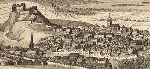 C18 perspective sketch of the Old Town