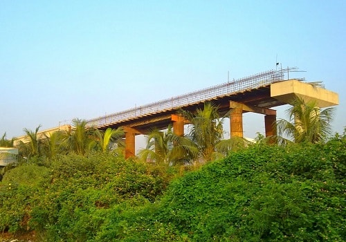 Kuril Flyover construction in Progress - span- Shaora end