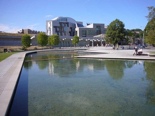 View of Scottish Parliament