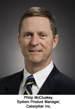 Philip McCluskey, System Product Manager for Caterpillar Inc.,