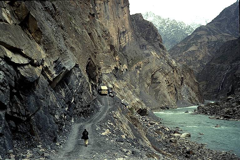 The Pamir Highway between Dushanbe and Khorugh
