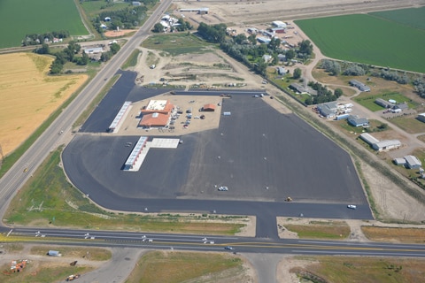 A perfectly smooth, finished car park