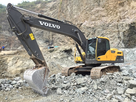 Volvo wakes up quarrying