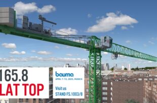 crane at bauma exhibition