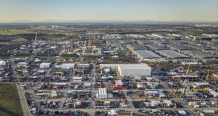 bauma, bauma 2025, Luftbild, Drohnenaufnahme, Freigelände