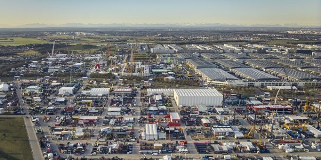 bauma, bauma 2025, Luftbild, Drohnenaufnahme, Freigelände