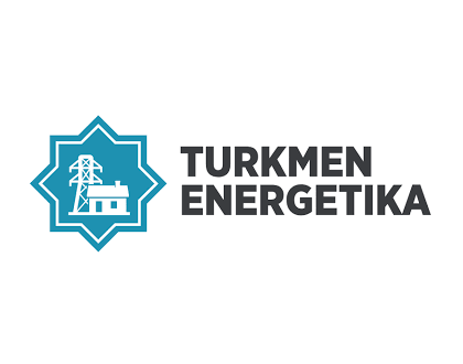 Turkmen Energetika logo featuring a modern energy-themed emblem and the text “Turkmen Energetika.”